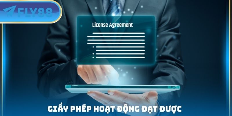 giấy phép hoạt động đạt được
